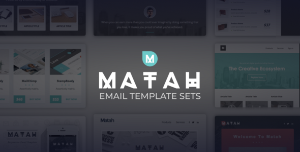 Matah | Business Email Template Set product preview