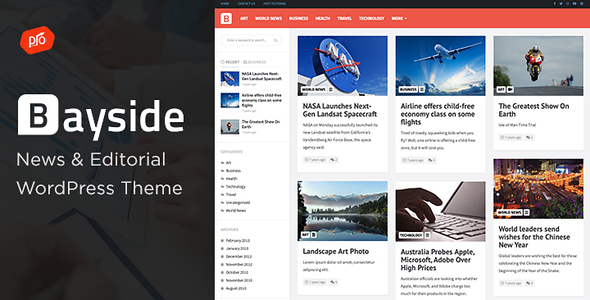 Bayside - Responsive WordPress Theme product preview