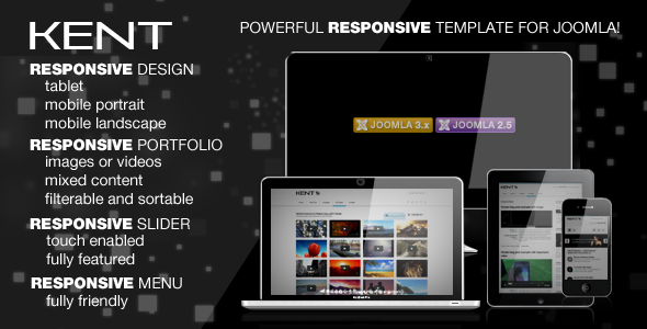 Kent Powerful Responsive Template For Joomla!