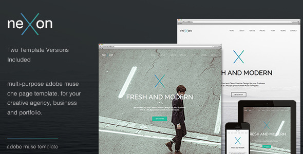 Nexon - One Page Parallax Multi-Purpose Template product preview