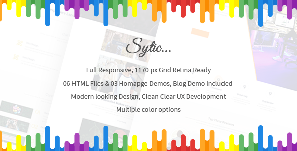 Sytic: Multipurpose One-Page Responsive HTML5 Template with Bootstrap 5