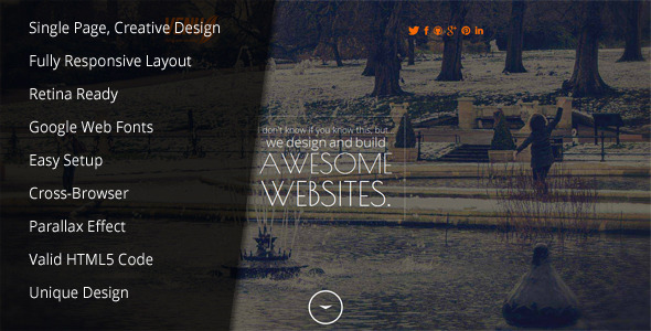Venus - Responsive/Parallax/Retina Ready Template listing image
