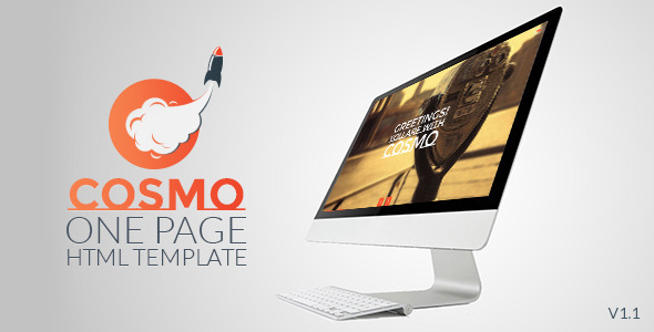Cosmo - HTML5 One Page Template product preview