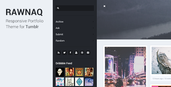 Rawnaq - Responsive Portfolio Theme For Tumblr