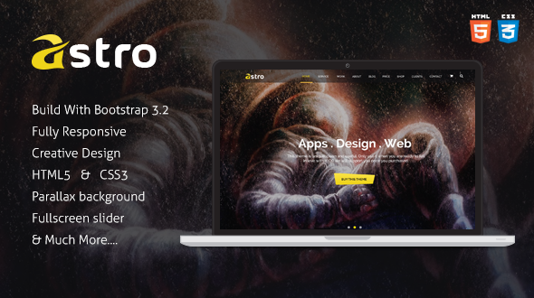 Astro Onepage Multipurpose Business HTML Template product preview