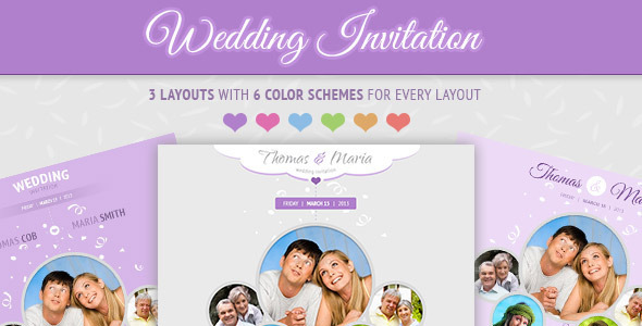 Product preview supplied for Wedding Invitation - Soft and Clean Email Template