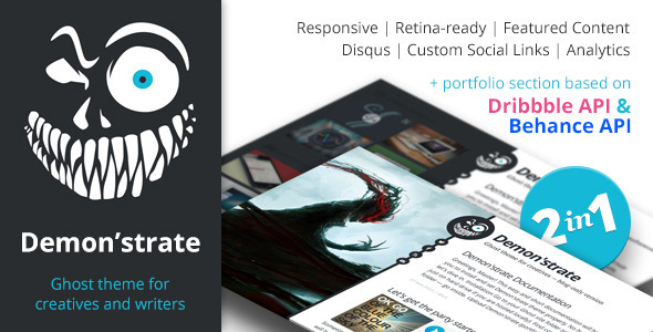 Demon'strate — Responsive Ghost Portfolio Theme