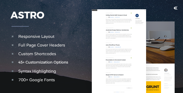 Astro - Responsive WordPress Blog Theme listing image