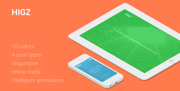 Preview image for Higz — Simple Responsive Ghost Theme