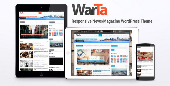Warta - News/Magazine WordPress Theme product preview