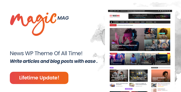 MagicMag - Creative Blog & News WordPress Theme listing image
