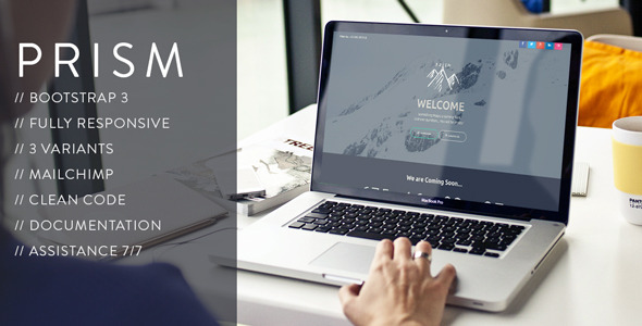 PRISM // Creative Coming Soon Template listing image