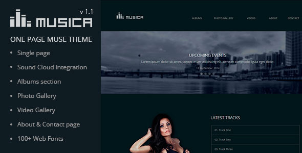 Musica - Music Band & DJ Muse Theme listing image