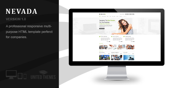 Nevada - Responsive HTML Template product preview