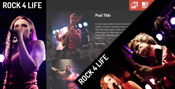 Preview image for Rock4Life- Responsive Template for Bands/Musicians