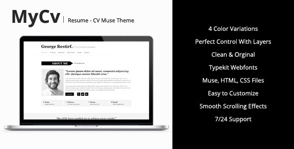 My Cv - Resume Muse Template