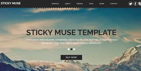 Sticky - Creative Muse Template