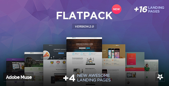 FLATPACK - Multipurpose Muse Template Pack listing image