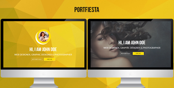 Product preview supplied for Portfiesta - One Page Portfolio Template
