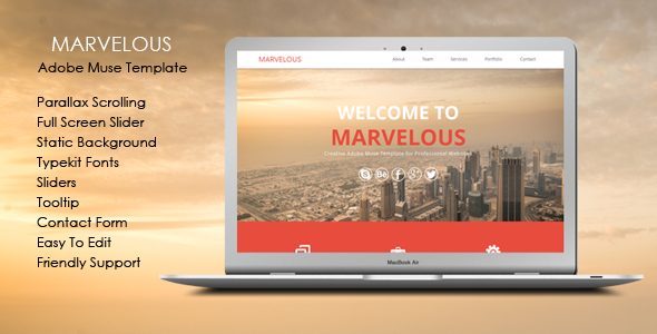 Marvelous - Multi-purpose Muse Template