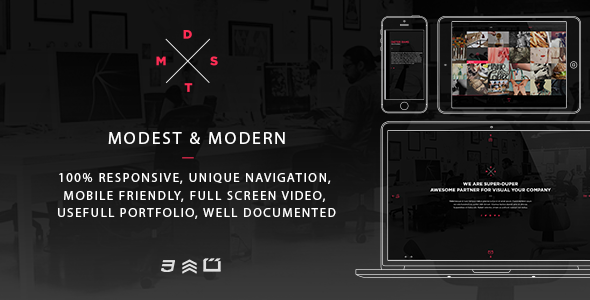 MDST - Modest & Modern Multipurpose HTML5 Template product preview