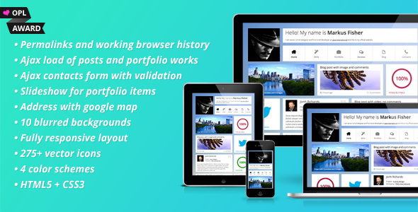 Product preview supplied for Frittata - Responsive Personal Template