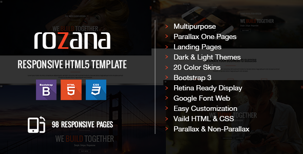 Rozana - Responsive Multipurpose & One Page Parallax