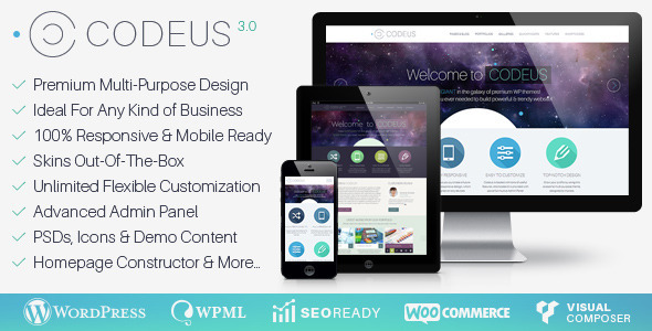 Preview image for Codeus — Multi-Purpose Responsive Wordpress Theme