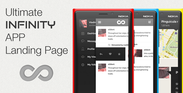 Infinity App - Ultimate Landing Page