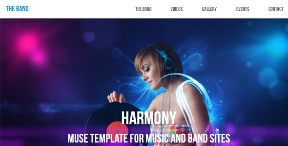 Preview image for Harmony - Music / Band Muse Template
