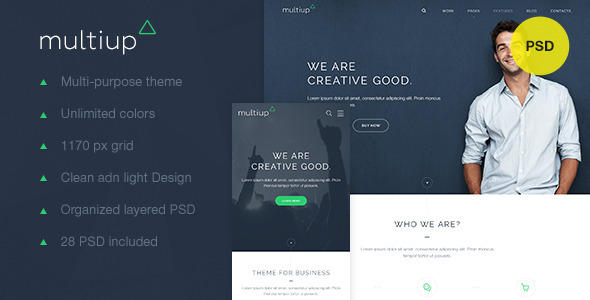 Preview image for MultiUp — Multi-Purpose Business PSD