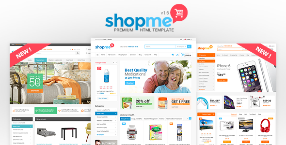 ShopMe - Ecommerce Multipurpose HTML Template listing image