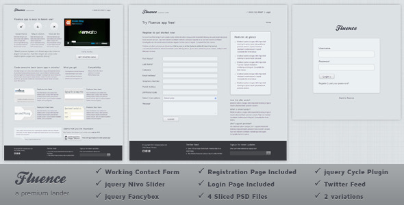 Fluence Landing Page