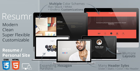 Resumr - Modern, Clean and Flexible Resume