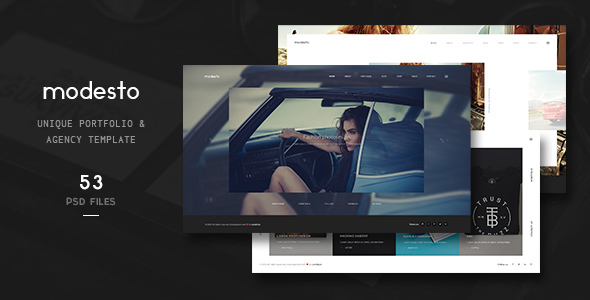 Modesto - Unique Portfolio & Agency Template