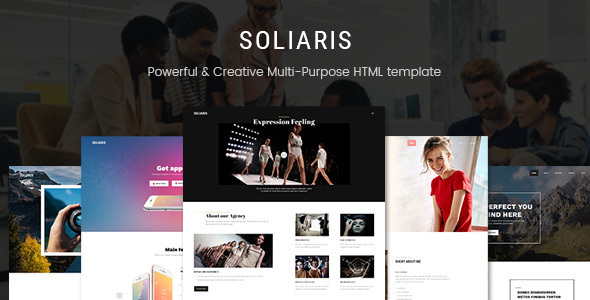 Soliaris - 18 One Page Bootstrap Templates listing image