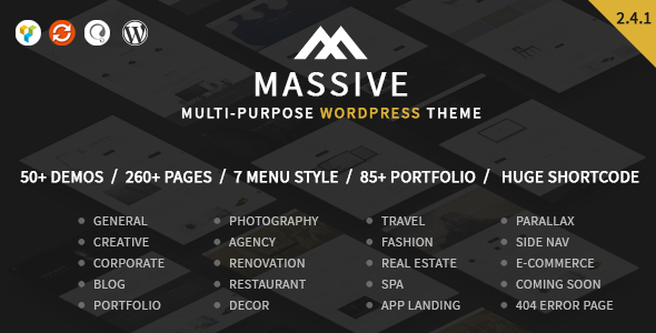 Massive - Responsive Multi-Purpose WordPress Theme