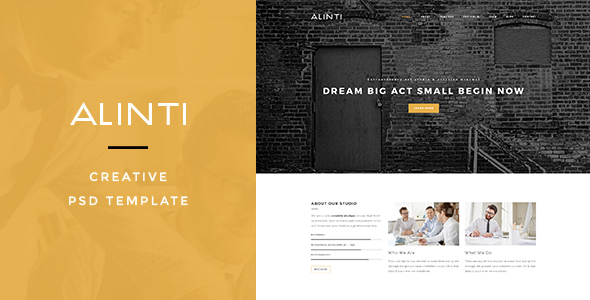 Alinti - Creative PSD Portfolio product preview