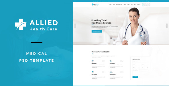 Allied Health Care : Medical PSD Template