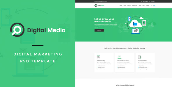 Digital Media : Digital Marketing PSD Template listing image