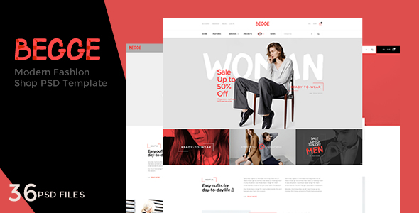 Begge - Modern Fashion Shop PSD Template