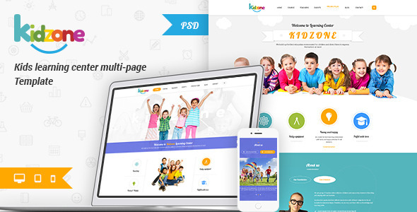 Kidzone - Primary School For Children PSD