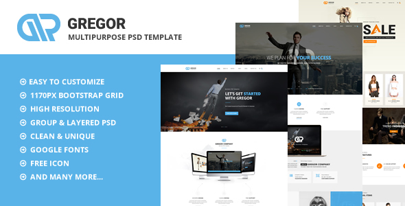 Gregor - Multipurpose PSD Template
