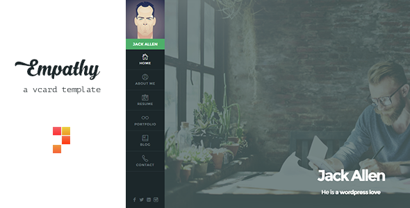 Empathy - A vCard & Resume HTML Template listing image