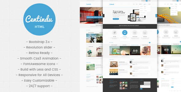 Centindu - Multipurpose HTML5 Template
