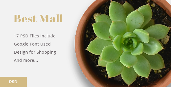Product preview supplied for Bestmall Interior Design Ecommerce - PSD Template