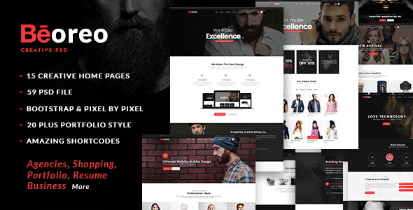 Beoreo | Multi-Purpose PSD Template