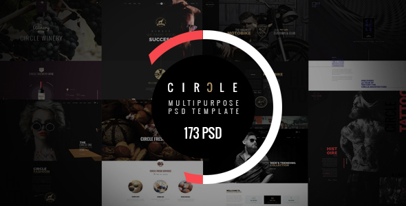 Preview image for CIRCLE - Creative Multipurpose PSD Template