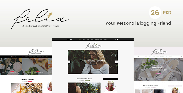 Felix – Personal Blogging PSD Template