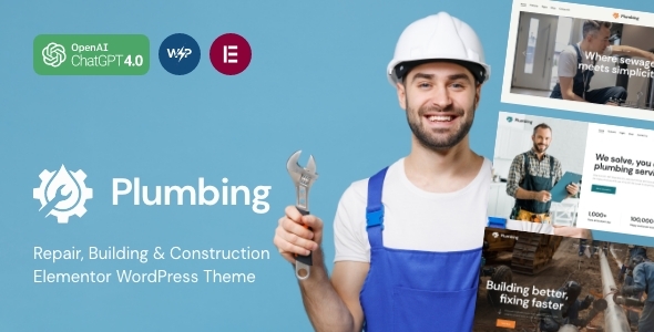 Plumbing -  Plumber and Handyman WordPress Theme